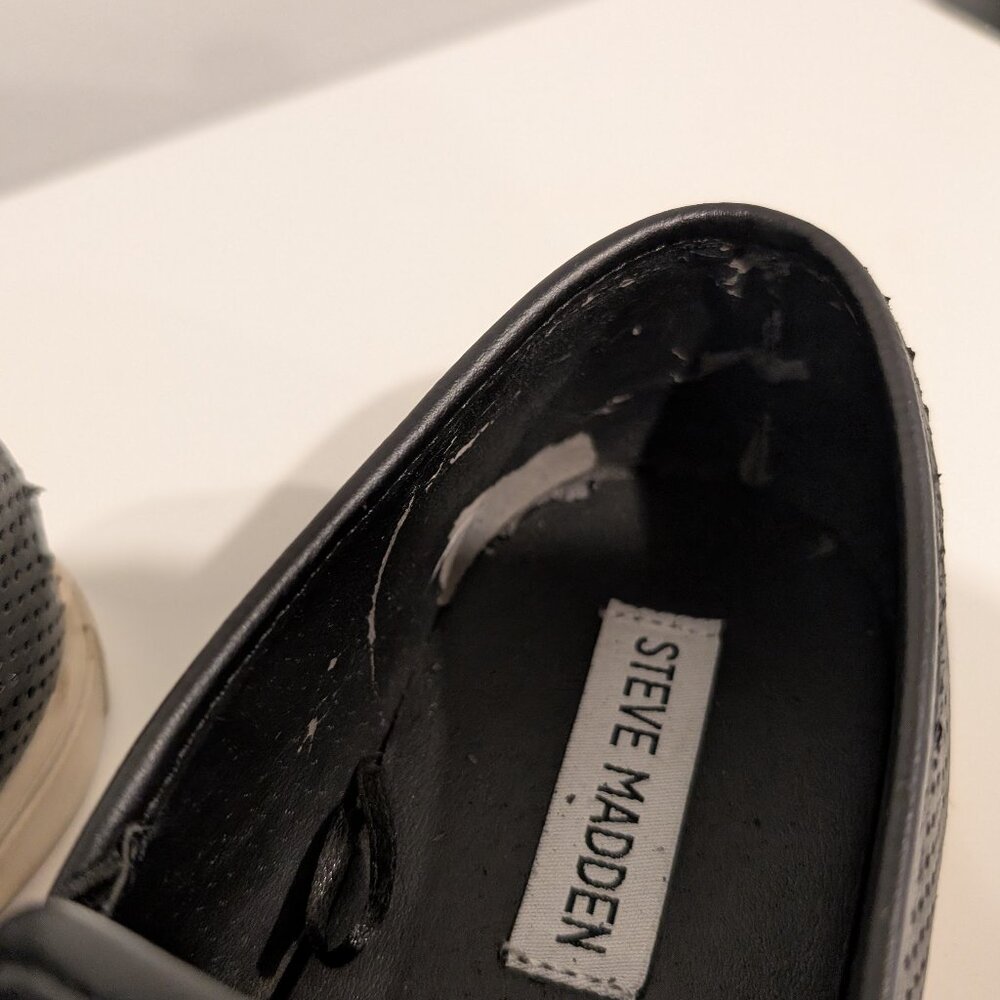 Steve Madden Perforated Slip-On Sneakers - Picture 3 of 8